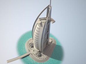 Burj Al Arab Hotel 3D Model