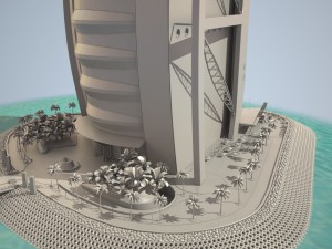 Burj Al Arab Hotel 3D Model
