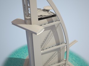 Burj Al Arab Hotel 3D Model