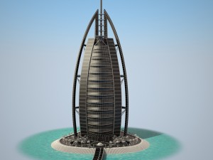 Burj Al Arab Hotel 3D Model