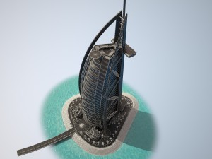 Burj Al Arab Hotel 3D Model