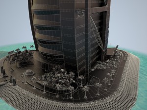 Burj Al Arab Hotel 3D Model