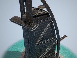 Burj Al Arab Hotel 3D Model