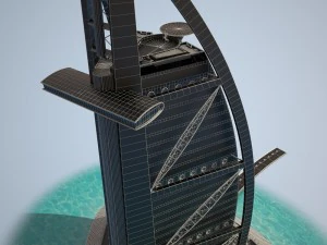 Burj Al Arab Hotel 3D Model