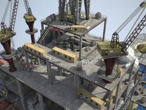 Oil Rig 3D Model