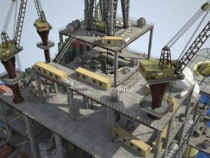 Oil Rig 3D Model
