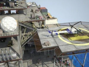 Oil Rig 3D Model