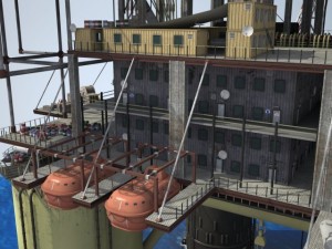 Oil Rig 3D Model