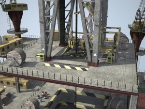 Oil Rig 3D Model