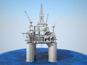 Oil Rig 3D Model