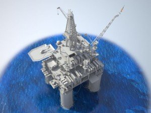 Oil Rig 3D Model