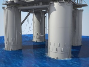 Oil Rig 3D Model