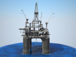 Oil Rig 3D Model