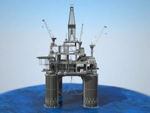 Oil Rig 3D Model