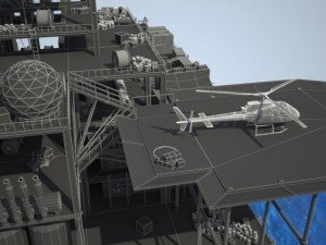 Oil Rig 3D Model