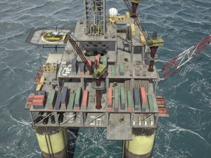 Oil Rig 3D Model