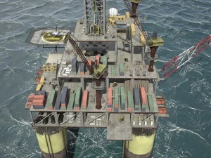 Oil Rig 3D Model