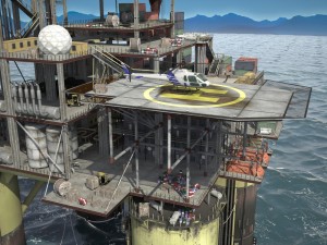 Oil Rig 3D Model