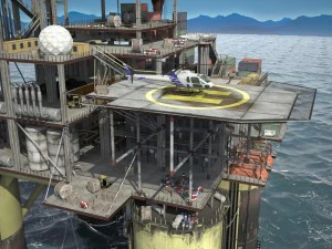 Oil Rig 3D Model