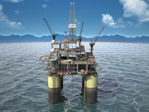 Oil Rig 3D Model