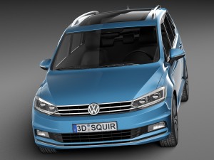 Volkswagen Touran 2016 3D-Modell