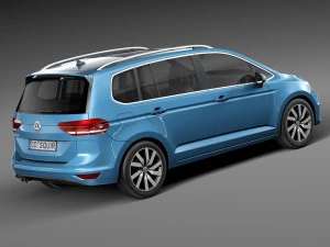 Volkswagen Touran 2016 3D Model