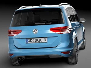 Volkswagen Touran 2016 3D Model