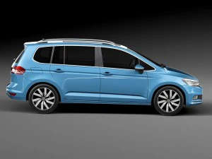Volkswagen Touran 2016 3D Model