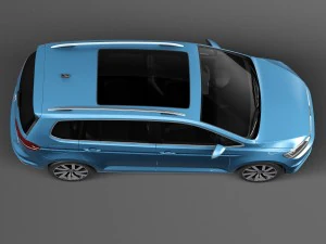 Volkswagen Touran 2016 3D Model