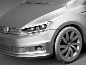 Volkswagen Touran 2016 3D Model