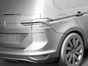 Volkswagen Touran 2016 3D Model