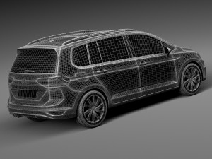 Volkswagen Touran 2016 3D-Modell