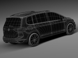 Volkswagen Touran 2016 3D-Modell