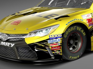 Nascar Toyota Camry Stanley 2015 lowpoly Modelo 3D