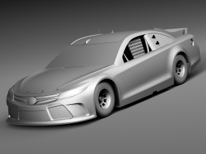 Nascar Toyota Camry Stanley 2015 lowpoly Modelo 3D