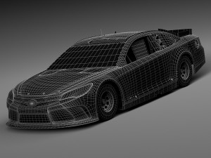 Nascar Toyota Camry Stanley 2015 lowpoly Modelo 3D