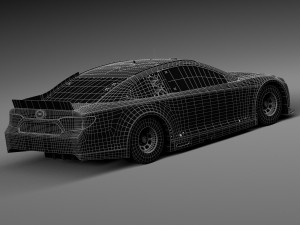 Nascar Toyota Camry Stanley 2015 lowpoly Modelo 3D