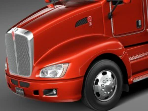 Kenworth T660 2015 Semi Truck 3D Model