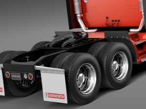 Kenworth T660 2015 Semi Truck Modelo 3D