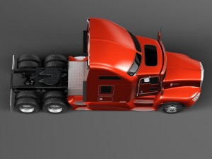 Kenworth T660 2015 Semi Truck Modelo 3D