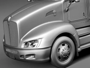 Kenworth T660 2015 Semi Truck 3D Model