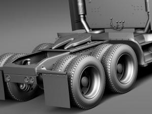 Kenworth T660 2015 Semi Truck Modelo 3D