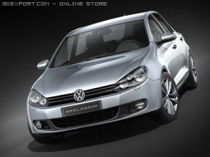 Volkswagen Golf VI 5-door 3D Модель