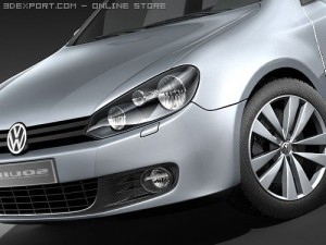 Volkswagen Golf VI 5-door 3D Модель