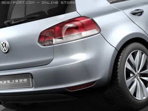 Volkswagen Golf VI 5-door 3D Модель
