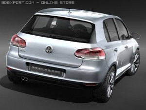 Volkswagen Golf VI 5-door 3D Модель