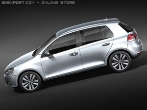 Volkswagen Golf VI 5-door 3D Модель