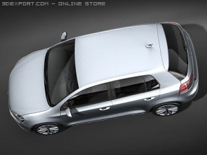 Volkswagen Golf VI 5-door 3D Модель