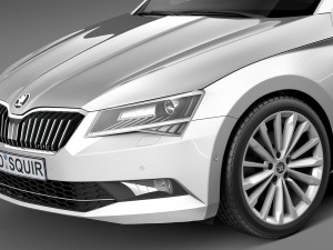 Skoda Superb Kombi 2016 Modelo 3D