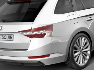 Skoda Superb Kombi 2016 Modelo 3D